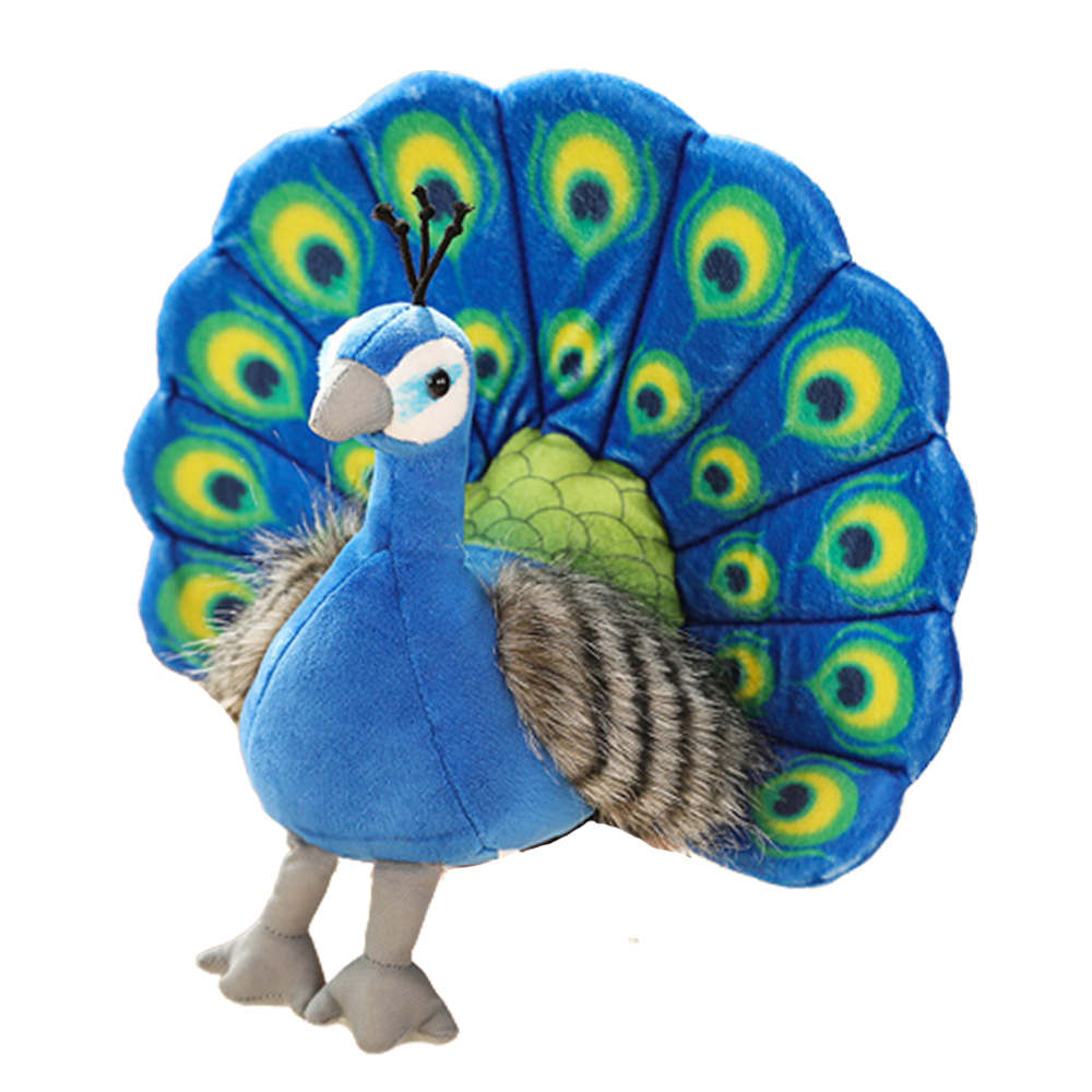 Lifelike peacock 2025 stuffed animal