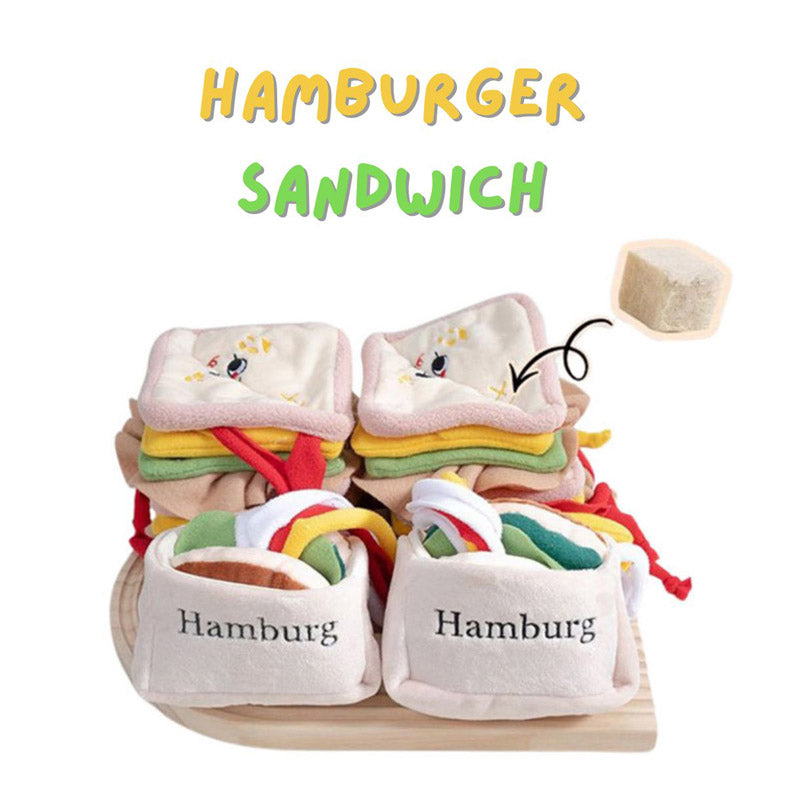 Squeaky Hamburger Sandwich Dog Toys Toy Triver Squeaky Hamburger Sandwich Dog Toys Toy Triver