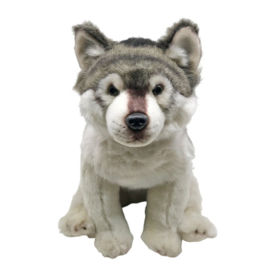 Kawaii Grey Wolf Plush Toy