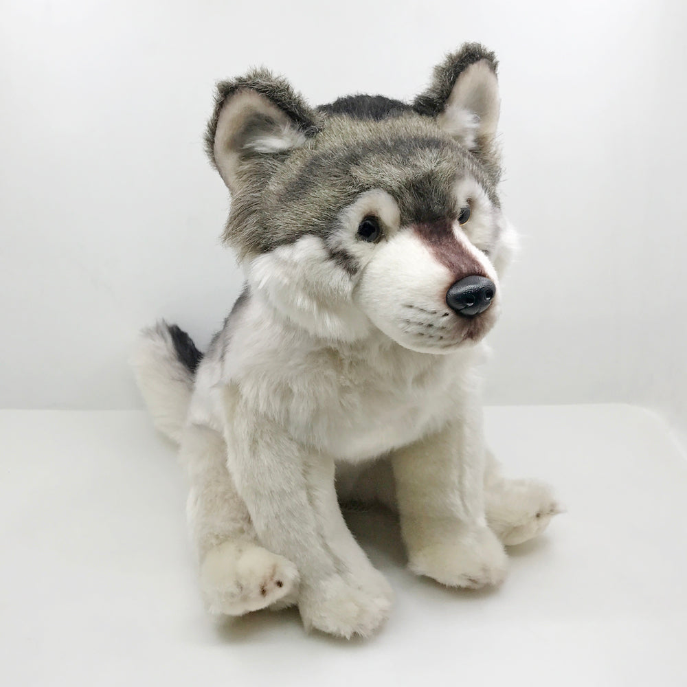 Grey Wolf Plush Toy Stuffed Animal 10" toy triver