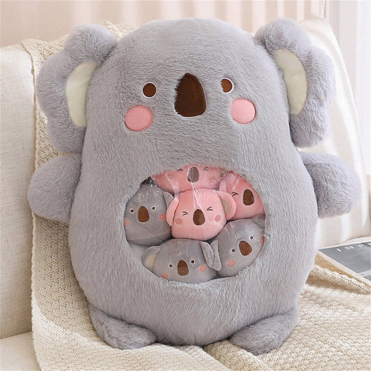 A Bag of Kawaii Koala Throw Pillow Plush Toys Stuffed Doll toy triver