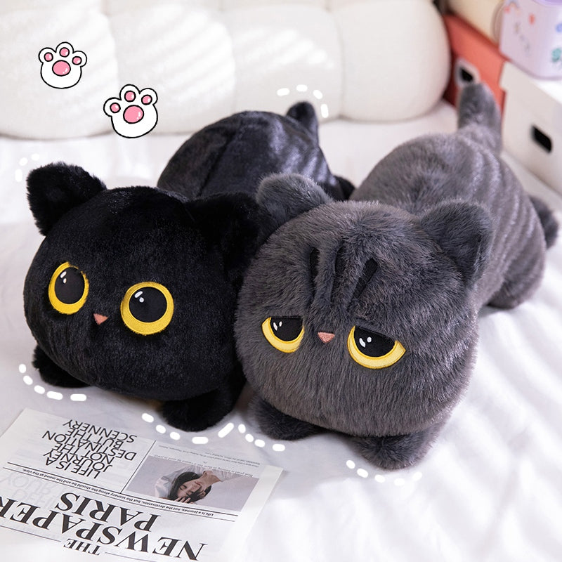 Adorable Black Cat Plush Toy toy triver