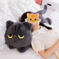 Adorable Black Cat Plush Toy toy triver