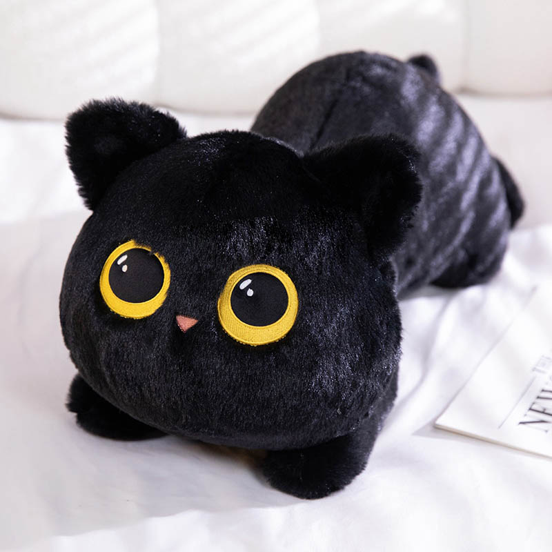 Adorable Black Cat Plush Toy toy triver