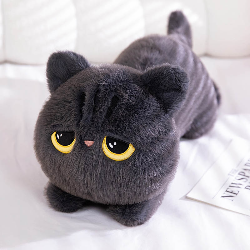 Adorable Black Cat Plush Toy toy triver