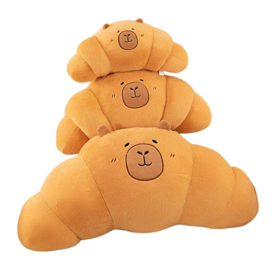 Adorable Croissant Capyabra Plush Toy Pillows toy triver