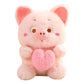 Adorable Pink Pig Plush Toy with Heart toy triver