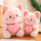 Adorable Pink Pig Plush Toy with Heart toy triver