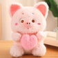 Adorable Pink Pig Plush Toy with Heart toy triver