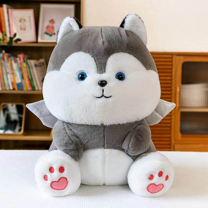 Angel Husky Dog Stuffed Animal Plush