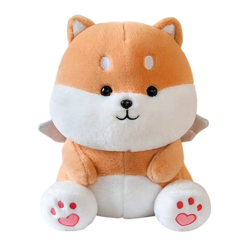 Angel Shiba Inu Plush Toy - Cute Winged Dog Stuffed Animal