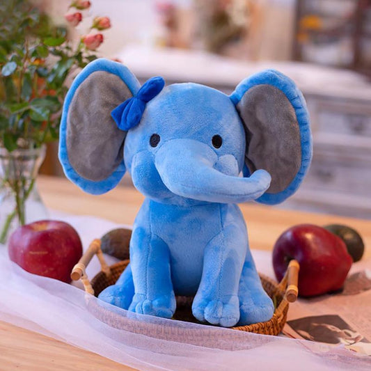 Cute Blue Elephant Plush Toy toy triver