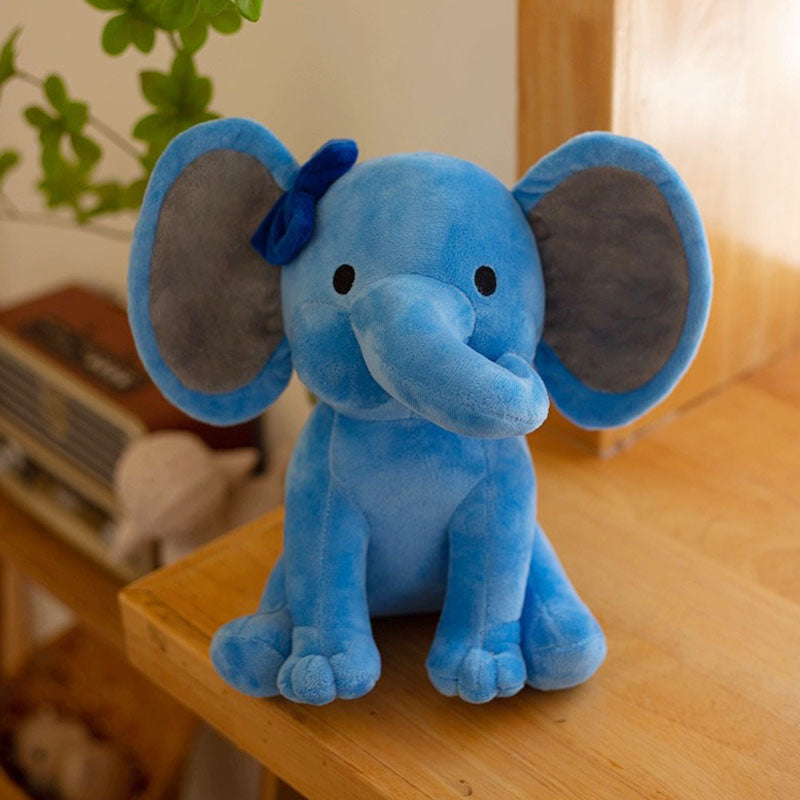 Cute Blue Elephant Plush Toy toy triver