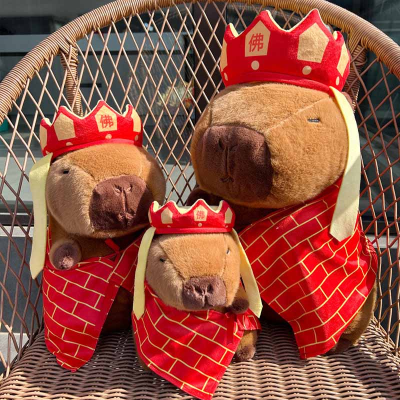 Cute Buddha Capybara Stuffed Animal Plush toy triver