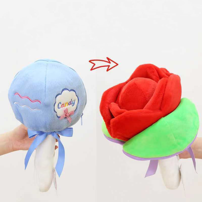 Candy Rose Flower Bouquet Plush Toy toy triver