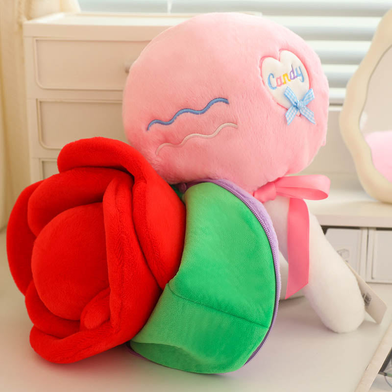 Candy Rose Flower Bouquet Plush Toy toy triver