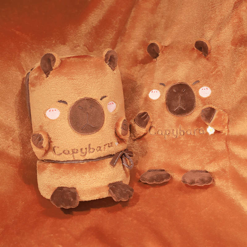 Capybara Air Conditioning Plush Blanket Toy Triver