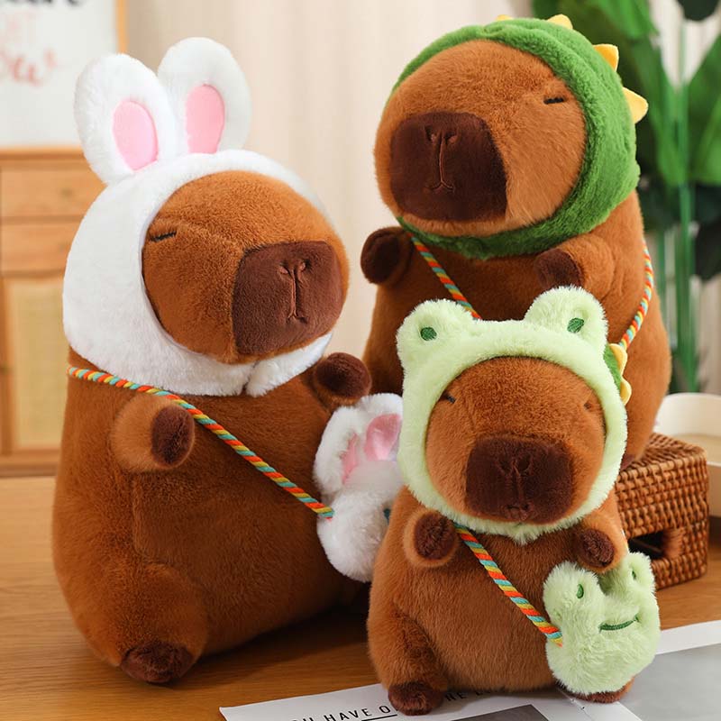 Capybara Plush Toy Cosplay Frog Bunny Dinosaur Dog toy triver