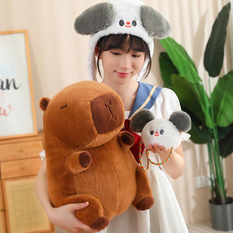 Capybara Plush Toy Cosplay Frog Bunny Dinosaur Dog toy triver