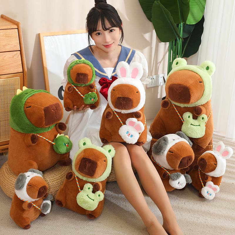 Capybara Plush Toy Cosplay Frog Bunny Dinosaur Dog toy triver