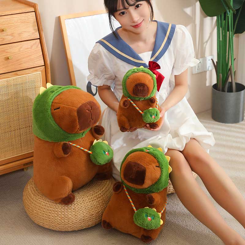 Capybara Plush Toy Cosplay Frog Bunny Dinosaur Dog toy triver