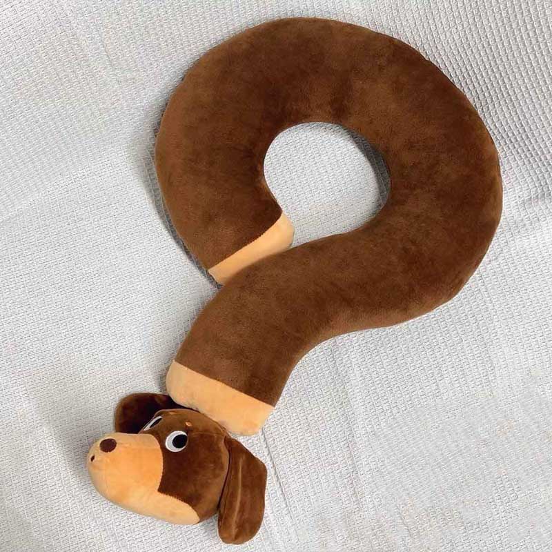 Cozy Dachshund Dog Neck Pillow toy triver