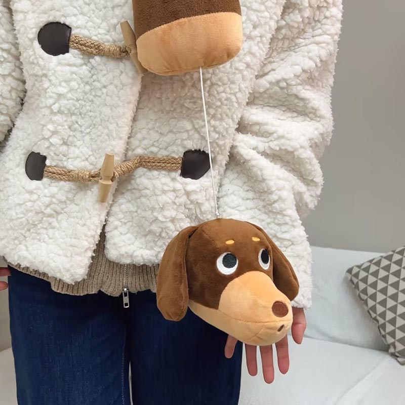 Cozy Dachshund Dog Neck Pillow toy triver