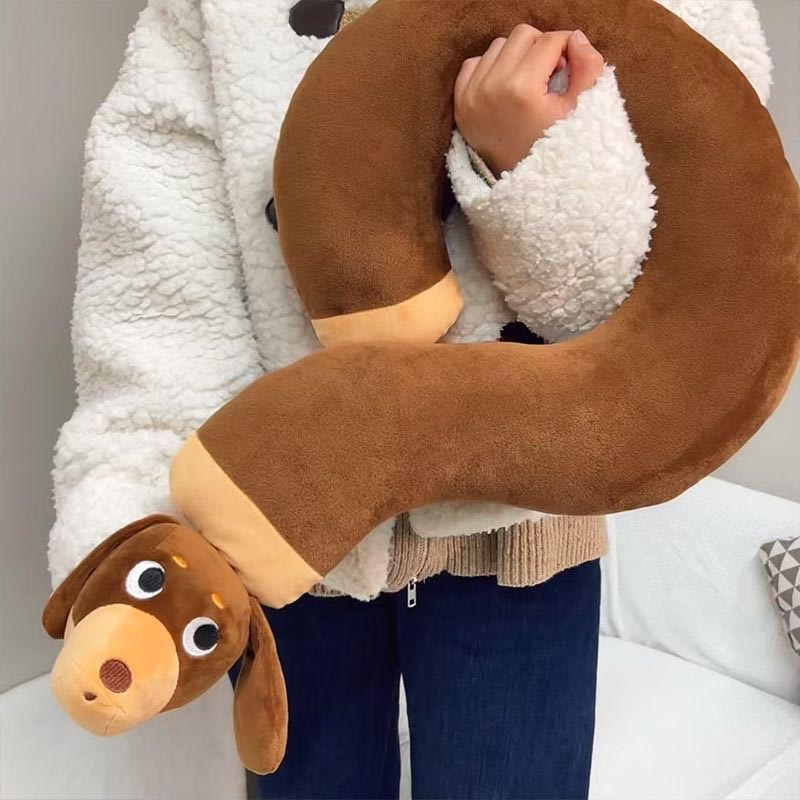 Cozy Dachshund Dog Neck Pillow toy triver