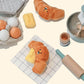 Croissant Squeak Plush Dog Toys toy triver