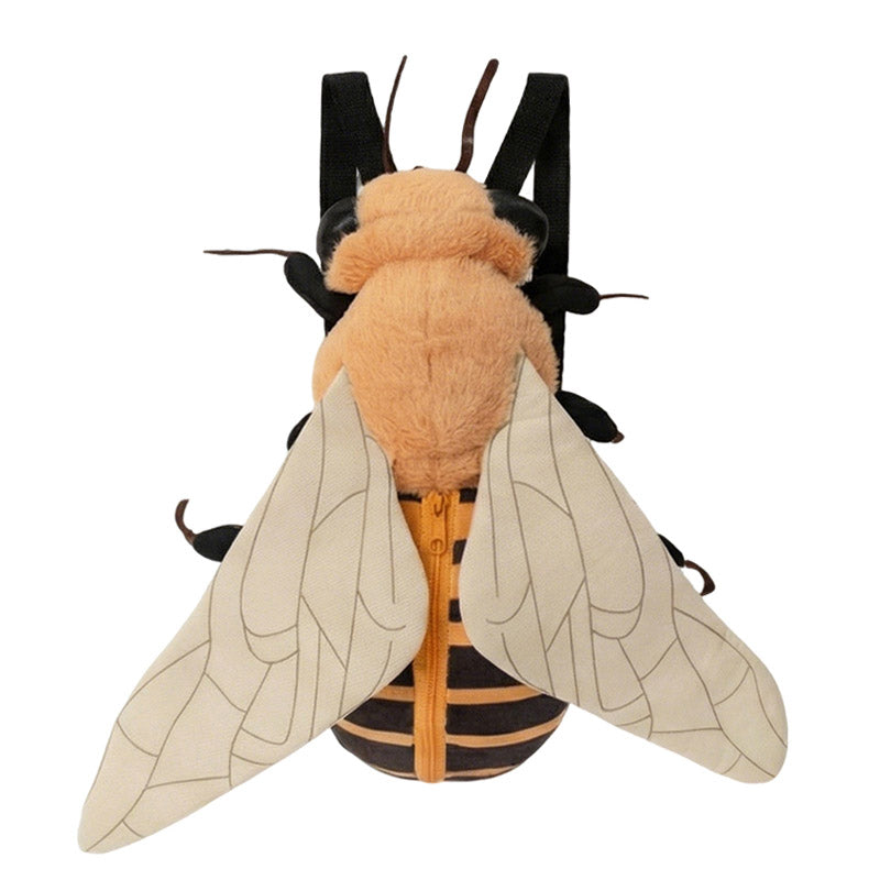 Cute Bee Plush Backpack