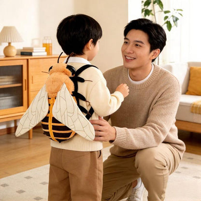 Cute Bee Plush Backpack