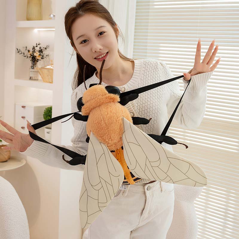 Cute Bee Plush Backpack