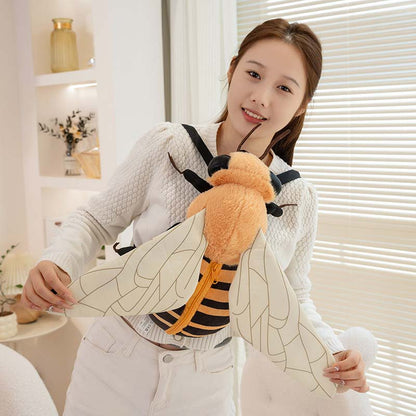 Cute Bee Plush Backpack