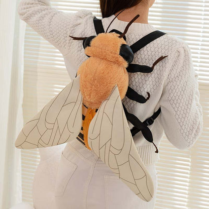 Cute Bee Plush Backpack