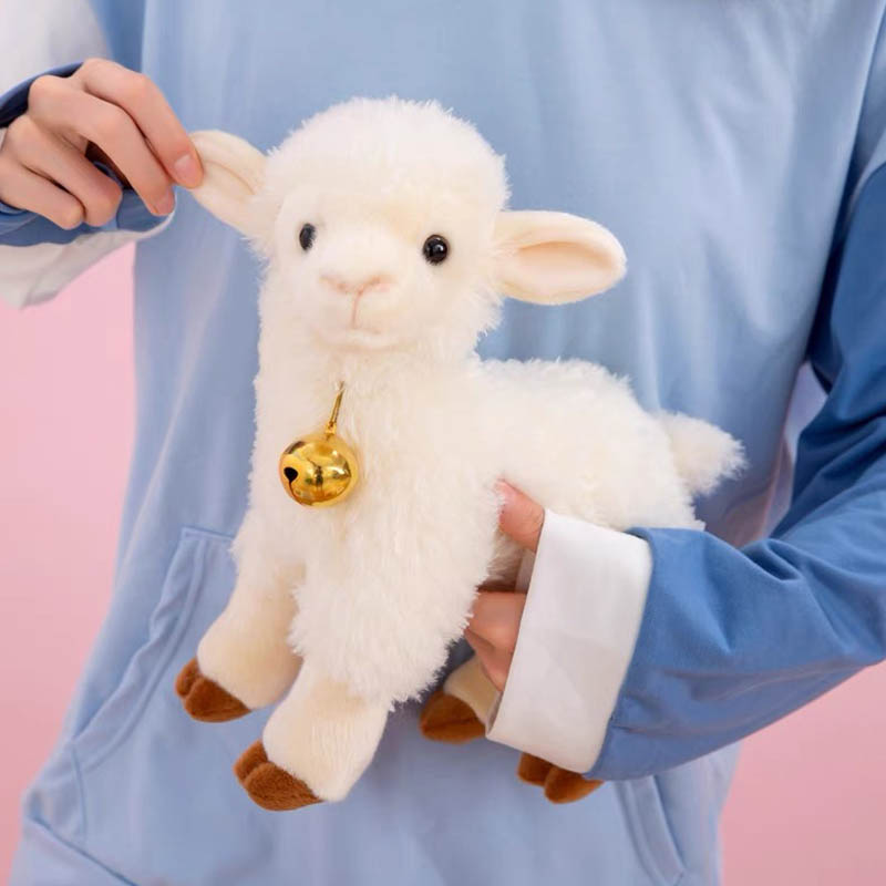 Cute Bell Sheep Stuffed Animal Plush Toy toy triver