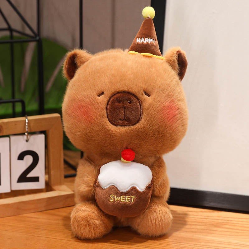 Cute Birthday Capybara Plush Toy toy triver