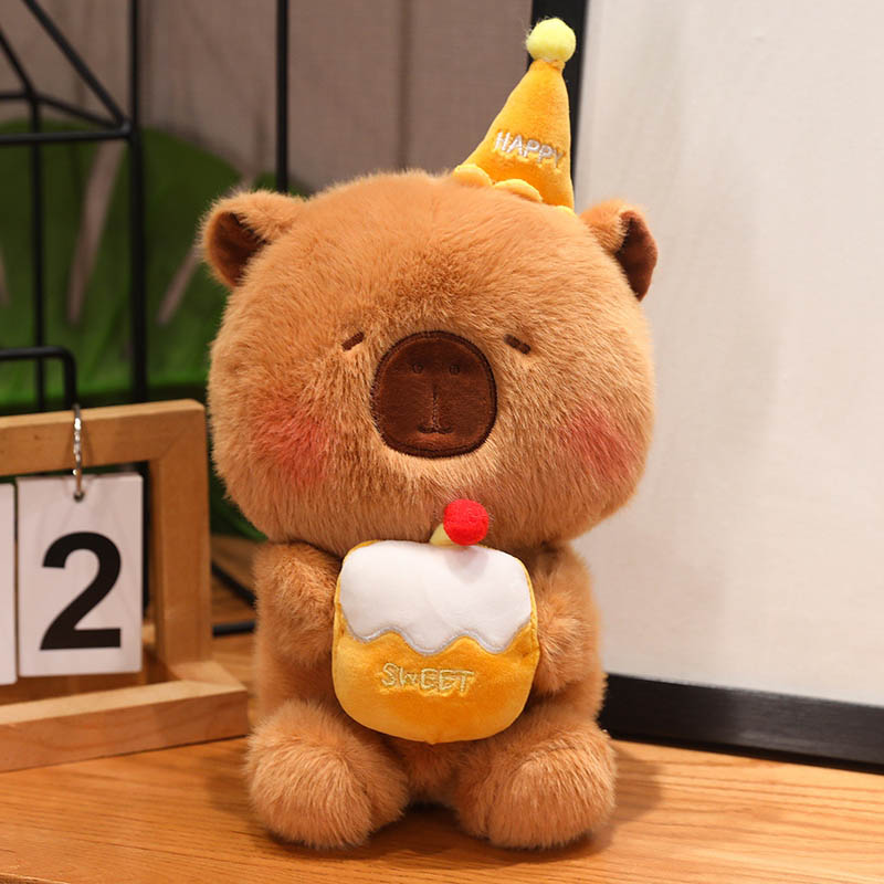 Cute Birthday Capybara Plush Toy toy triver