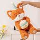 Cute Birthday Bear Fox Plush toy triver