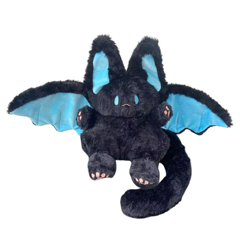 Cute Black Bat Bunny Plush Toy toy triver