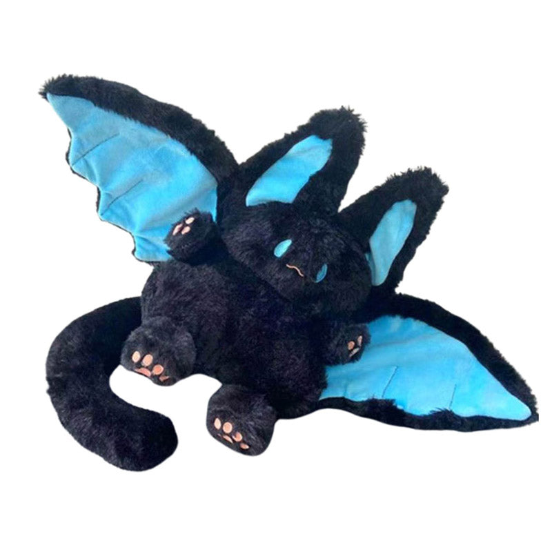 Cute Black Bat Bunny Plush Toy toy triver