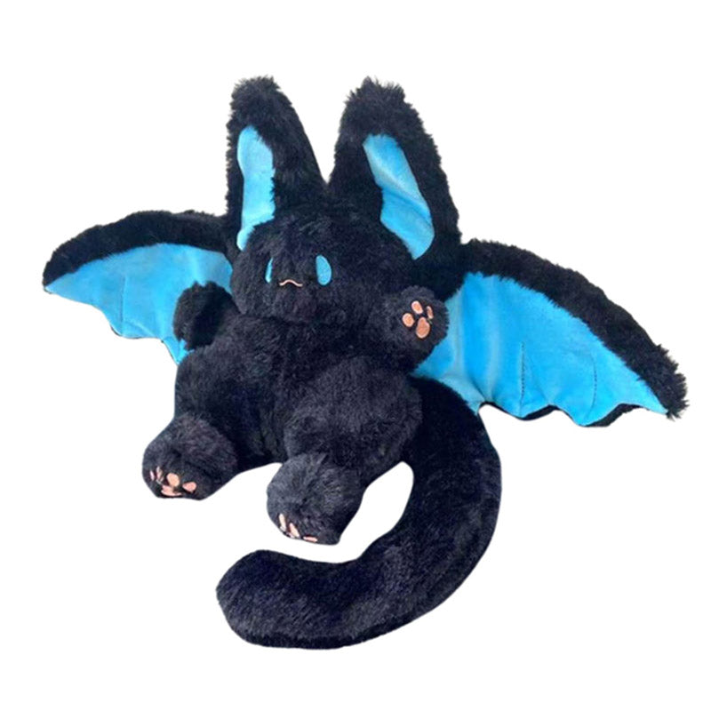 Cute Black Bat Bunny Plush Toy toy triver