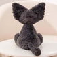 Cute Black Devon Rex Cat Plush Toy toy triver