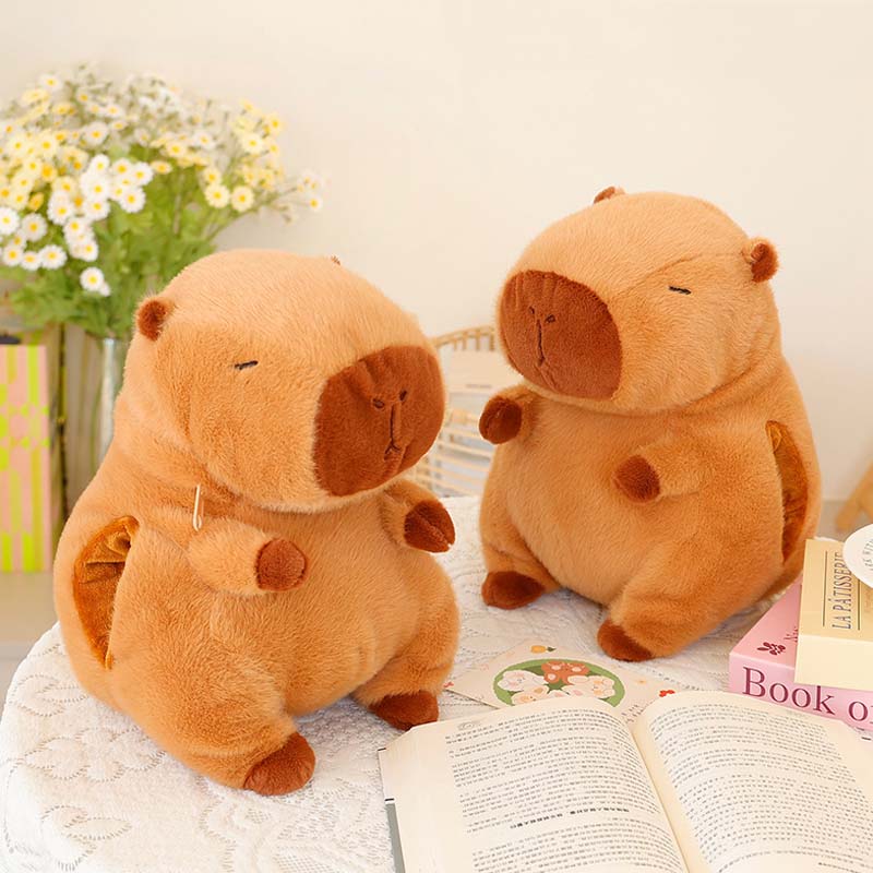 Cute Capybara Hand Warmer Plush Pillow toy triver