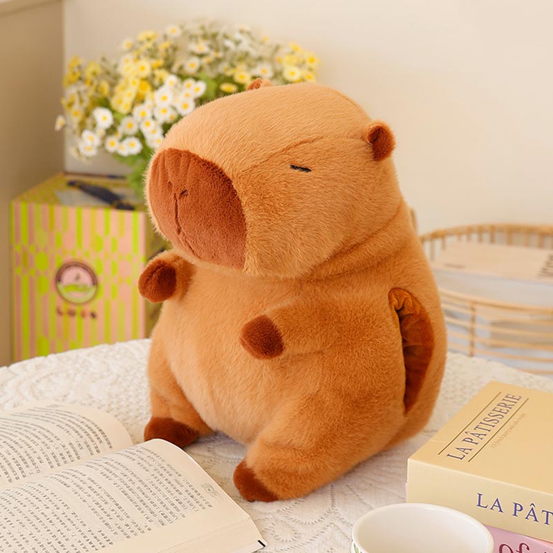 Cute Capybara Hand Warmer Plush Pillow toy triver