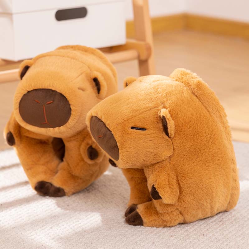 Kawaii Capybara Winter Indoor Home Shoes Slippers toy triver