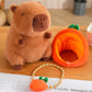 Cute Capybara with Vegetable Hat Plush Toy toy triver