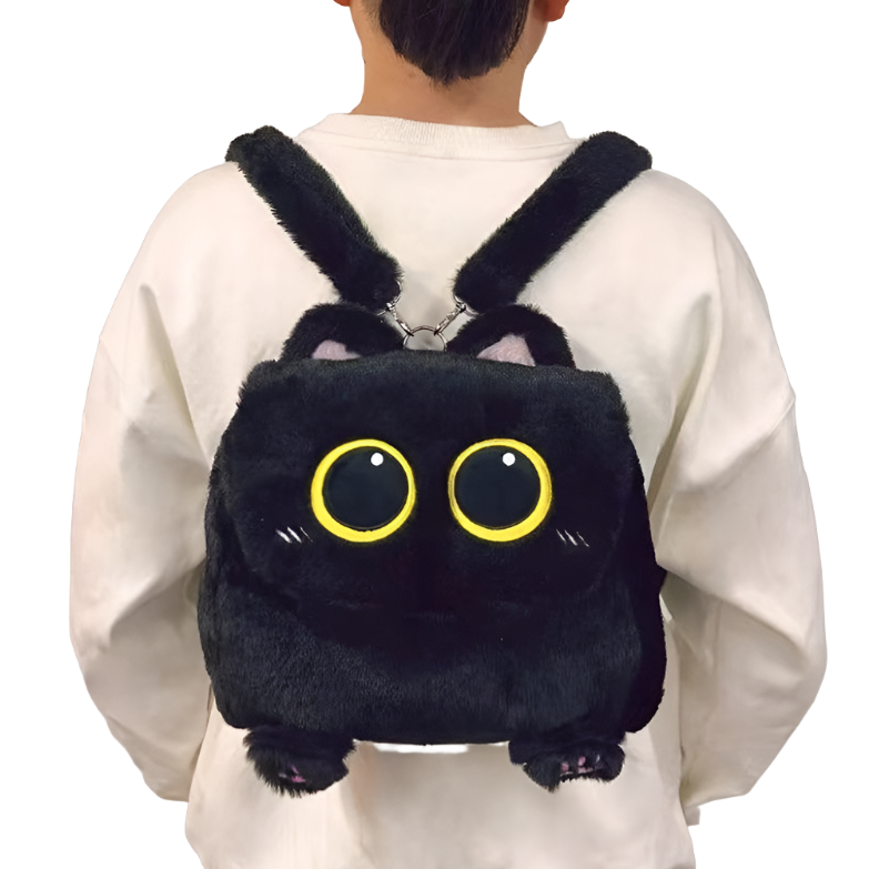 Cute Cat Backpack Plush Bag Toy Triver