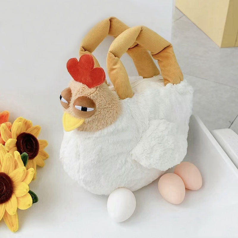 Cute-Chicken-Plush-Handbag- toy triver