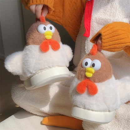 Cute Chicken Plush Slippers