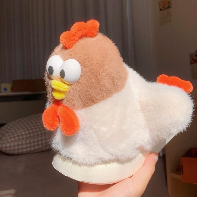 Cute Chicken Plush Slippers
